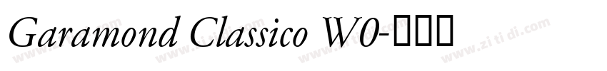 Garamond Classico W0字体转换 Garamond Classico W0字体转换